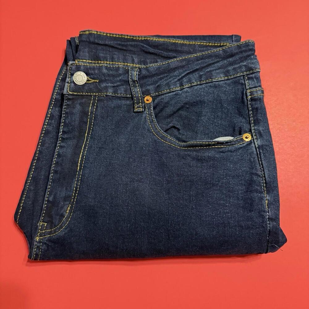 GAP Original Straight Leg Dark Denim Blue Jeans Size 36x32 Men